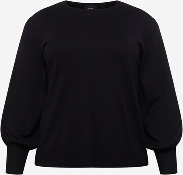 Pull-over 'ELLA' Zizzi en noir : devant