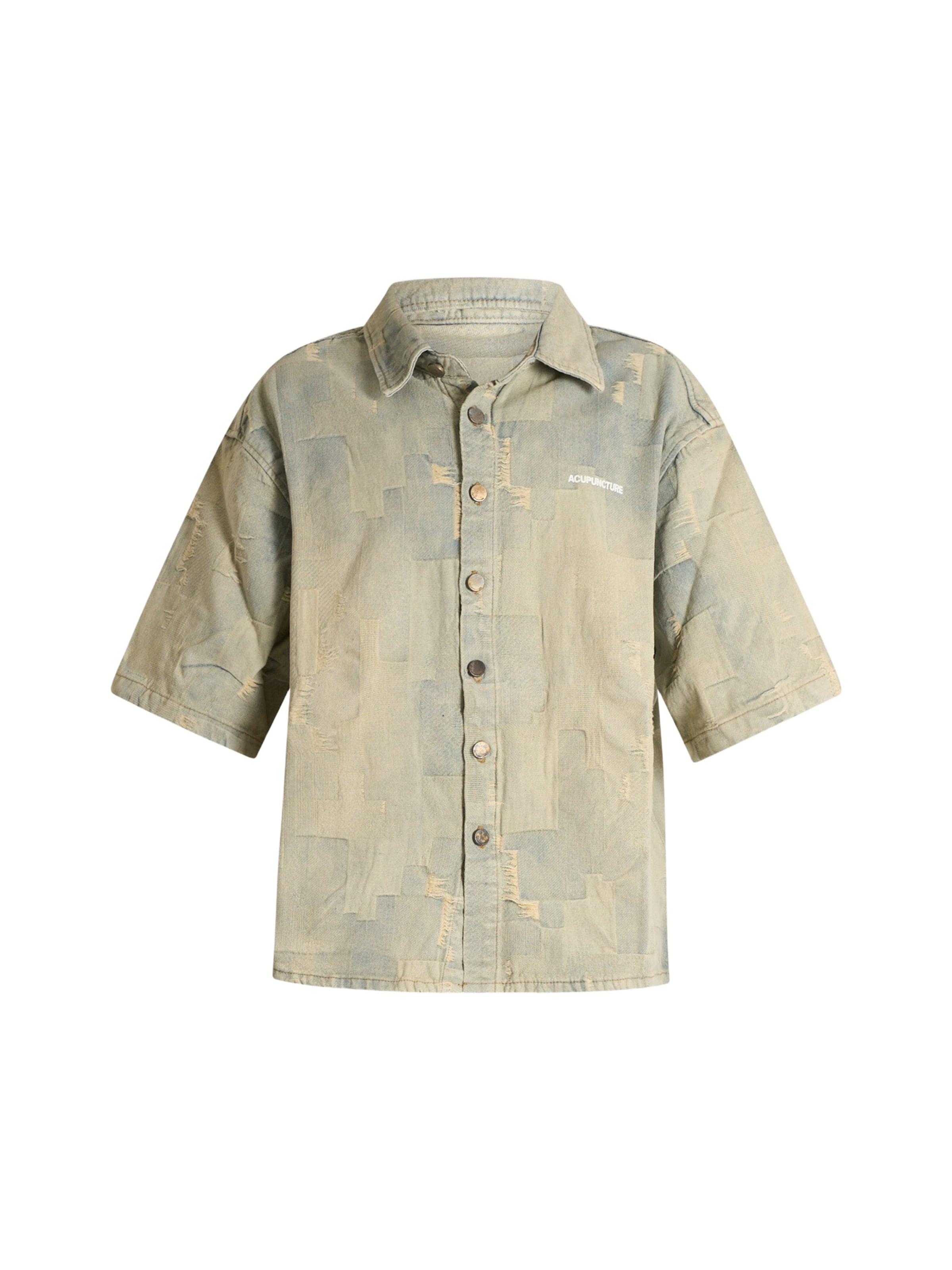 Fit confort Chemise ACUPUNCTURE en bleu : devant