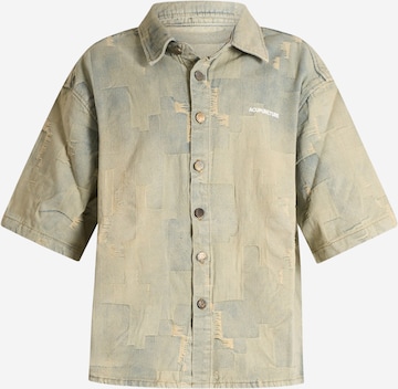 Fit confort Chemise ACUPUNCTURE en bleu : devant