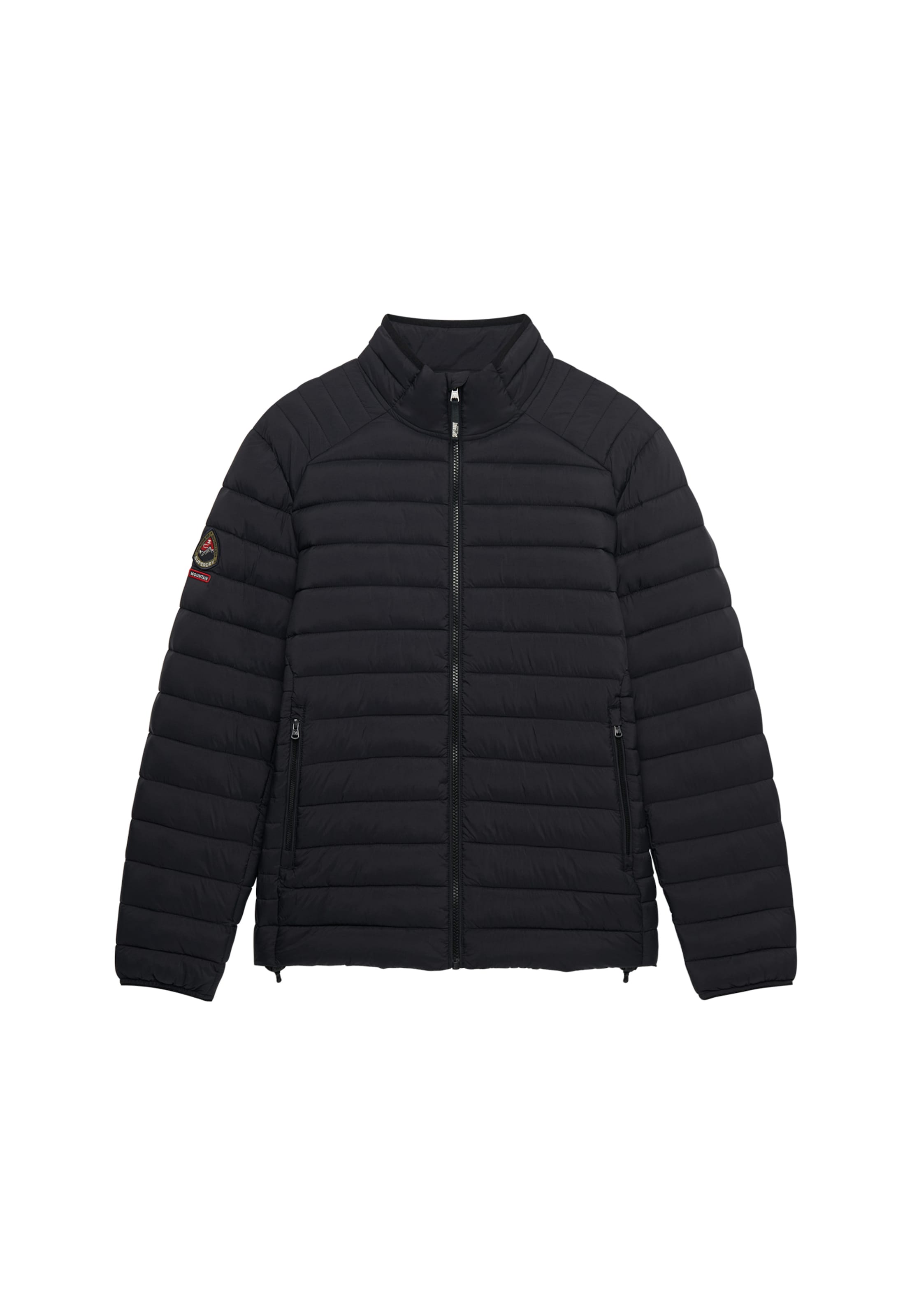 Superdry & Co Winter Jacket 'Fuji Lite' in Black: front
