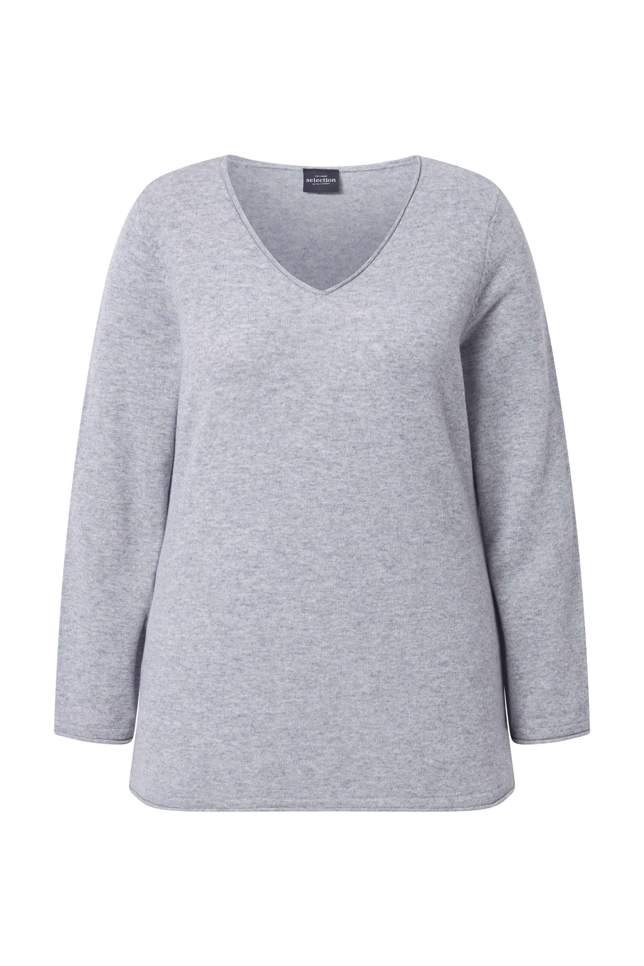 Ulla Popken Pullover in Grau: Vorderseite