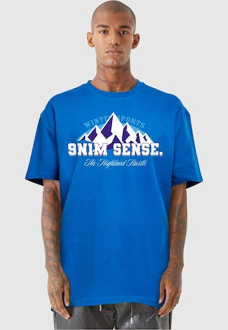 9N1M SENSE Shirt 'Winter Sports' in Blauw: voorkant