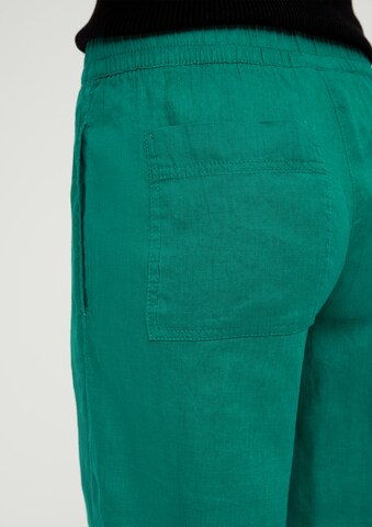 Wide Leg Pantalon s.Oliver en vert