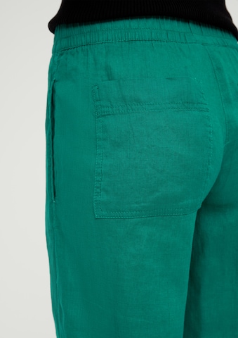 Wide Leg Pantalon s.Oliver en vert