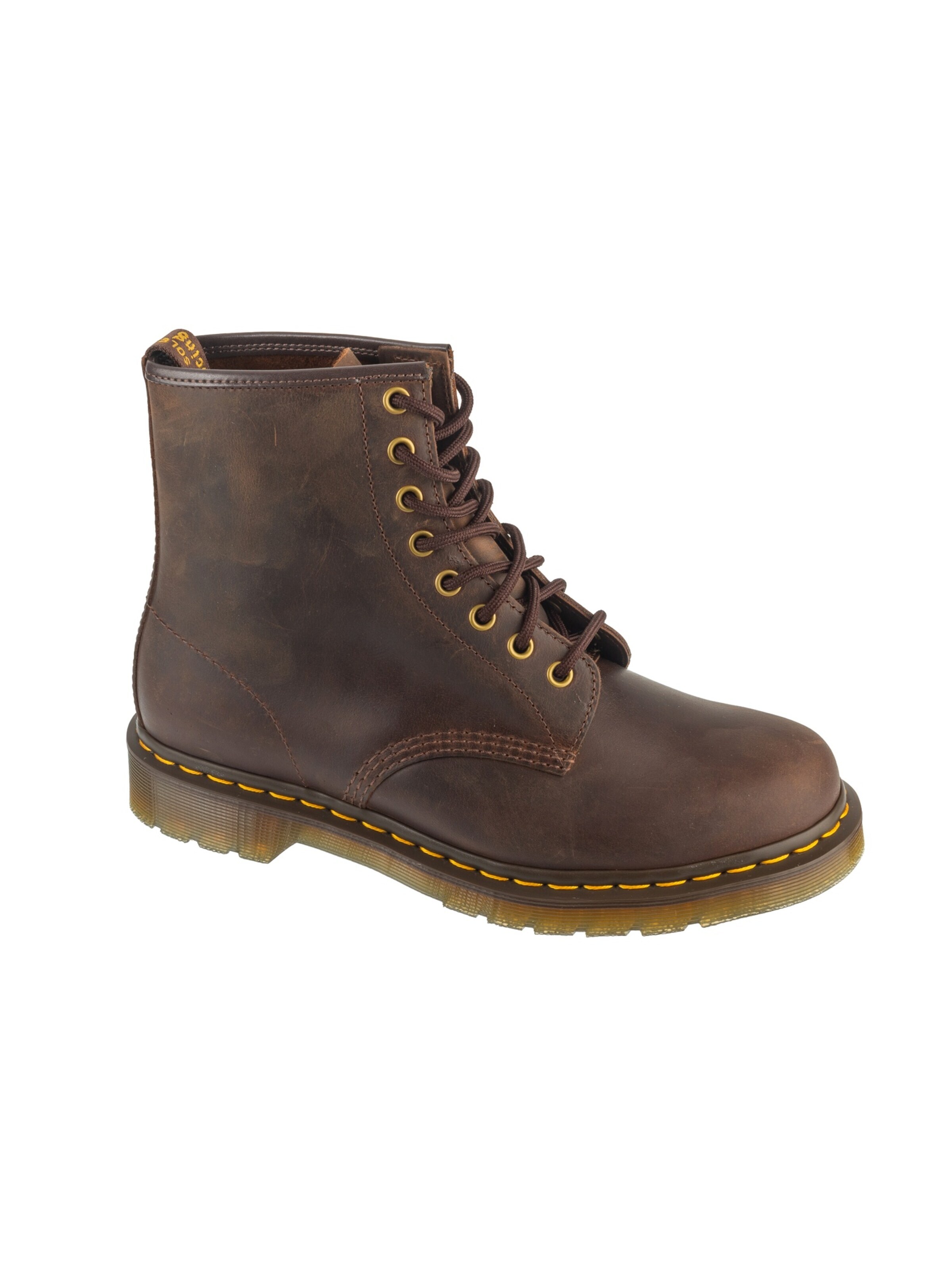 Dr. Martens Booties '1460 Crazy Horse' in Brown: front