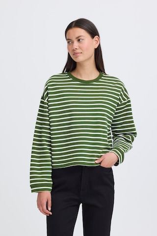 ICHI Sweatshirt 'BASMA' in Grün: Vorderseite