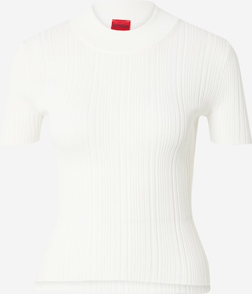HUGO Red Sweater 'Sarpharim' in White: front