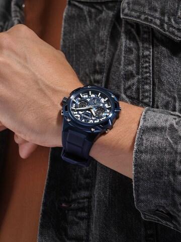 POLICE Analog watch 'Challenger' in Blue