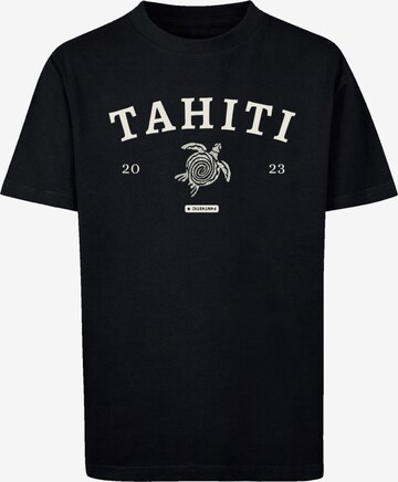 T-Shirt 'Tahiti' F4NT4STIC en noir : devant