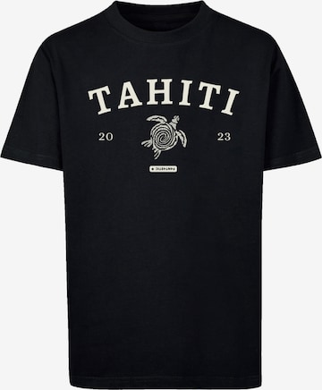 F4NT4STIC Shirt 'Tahiti' in Zwart: voorkant