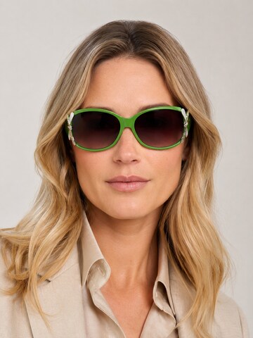 COLLEZIONE ALESSANDRO Sunglasses 'Lille' in Green: front