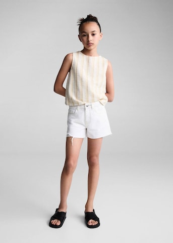 MANGO KIDS Regular Jeans 'Isa' in White
