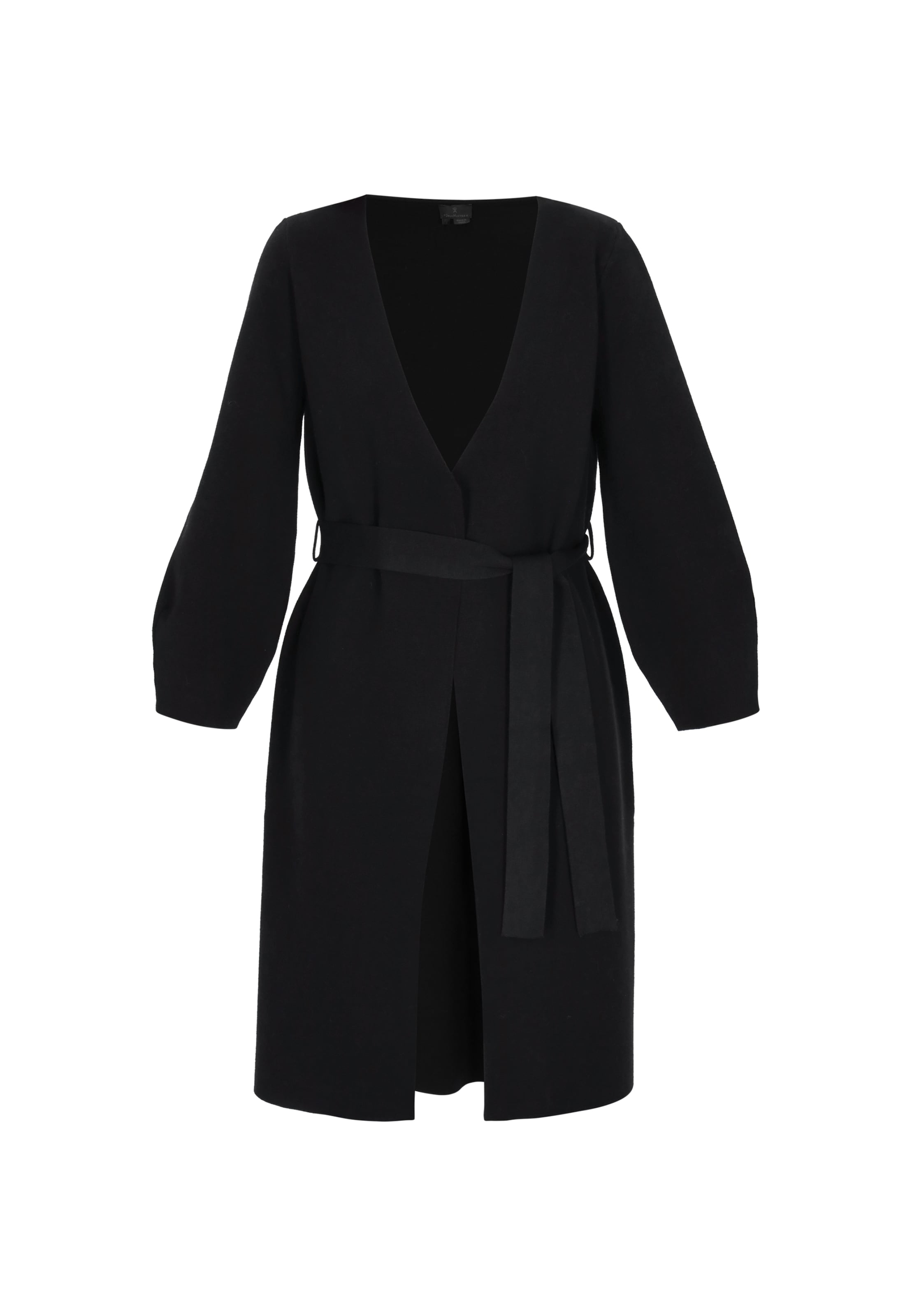 DreiMaster Klassik Πλεκτή ζακέτα σε μαύρο: μπροστά