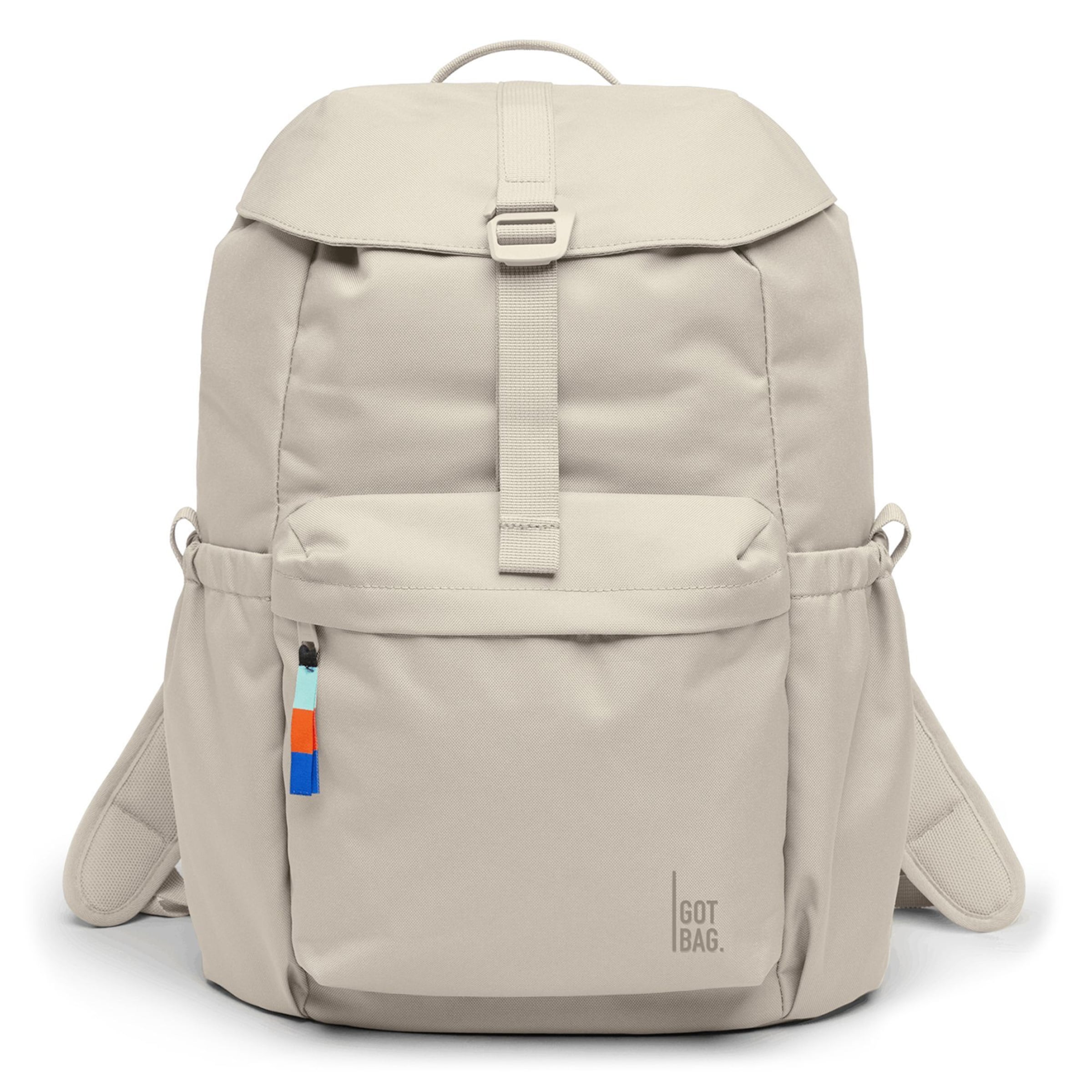 Zaino 'Flap' di Got Bag in beige: frontale