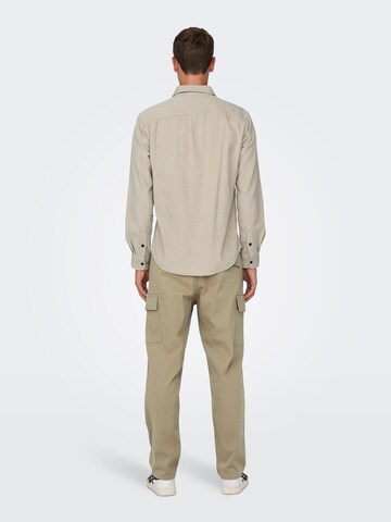 Only & Sons Regular Fit Skjorte 'TYN' i grå