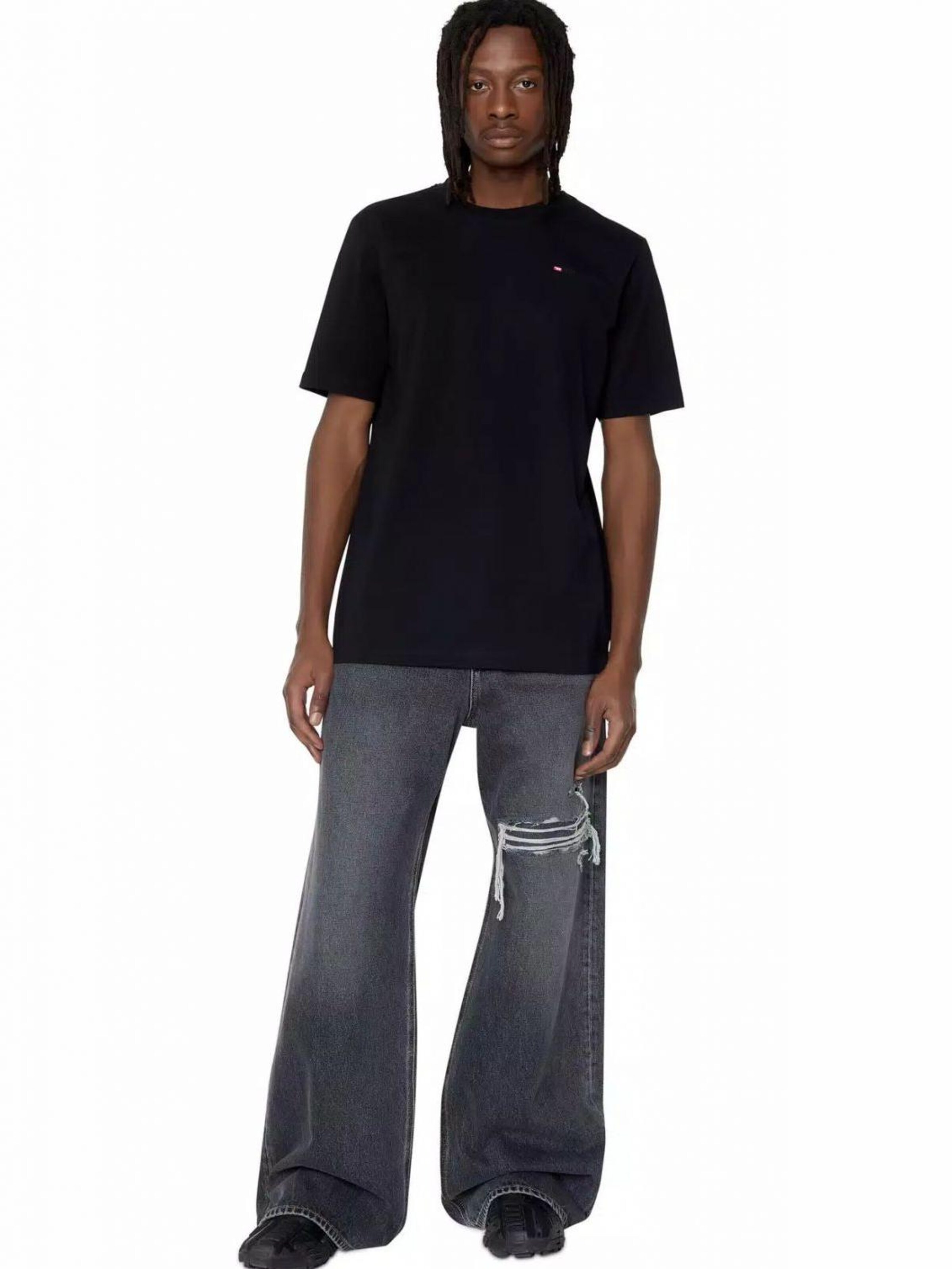 DIESEL - Camiseta en negro