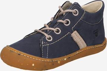 Pepino - Sapato de primeiros passos 'Cay' em azul: frente