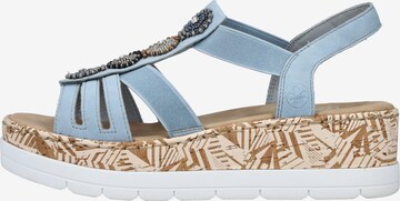 Rieker Strap Sandals in Blue