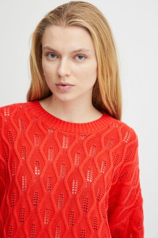 ICHI Sweater 'Marnas' in Red