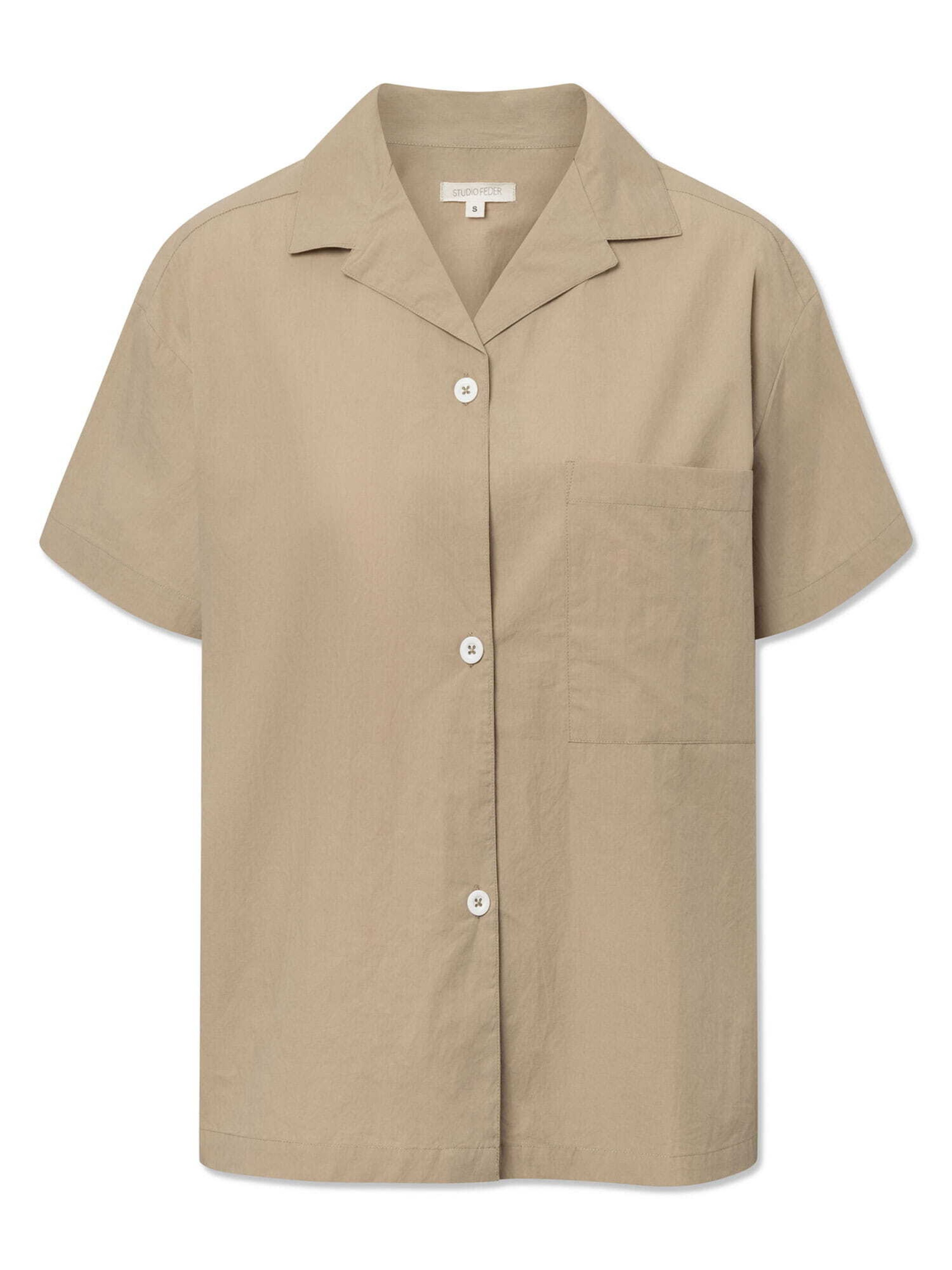 Chemisier STUDIO FEDER en beige : devant