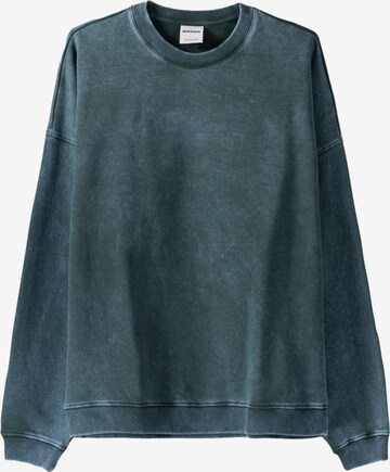 Sweat-shirt Bershka en vert : devant