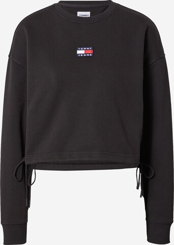 Tommy Jeans Sweatshirt in Schwarz: predná strana