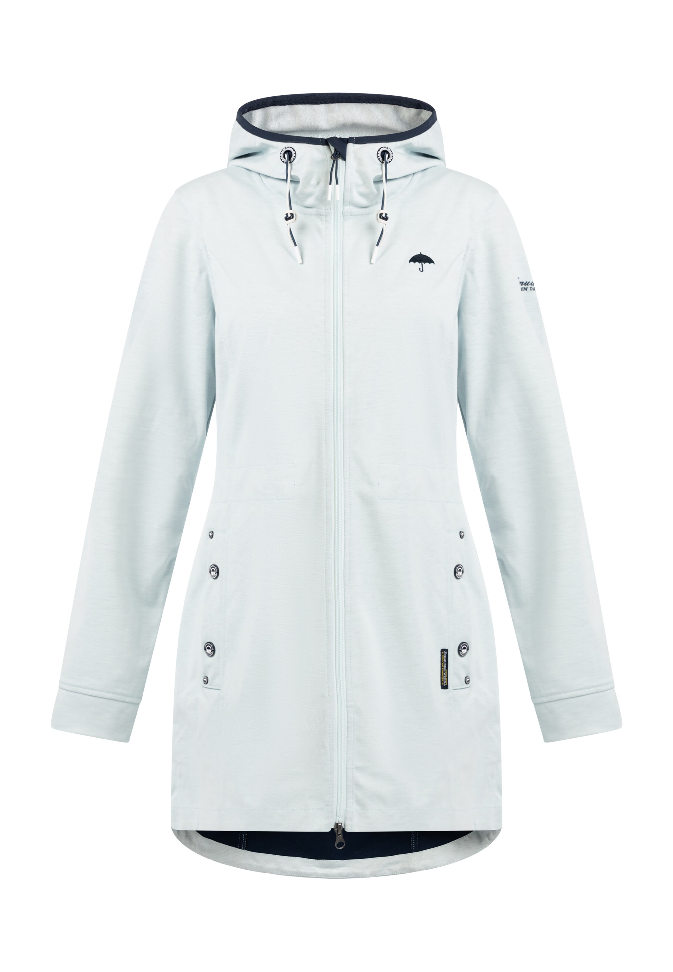 Schmuddelwedda Funktionsjacka i blå: framsida