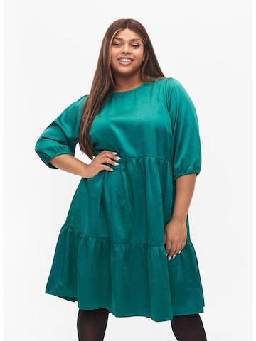 Zizzi Dress 'Stine' in Green: front