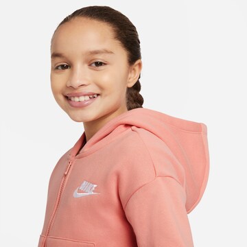 Nike Sportswear Zip-Up Hoodie in Orange
