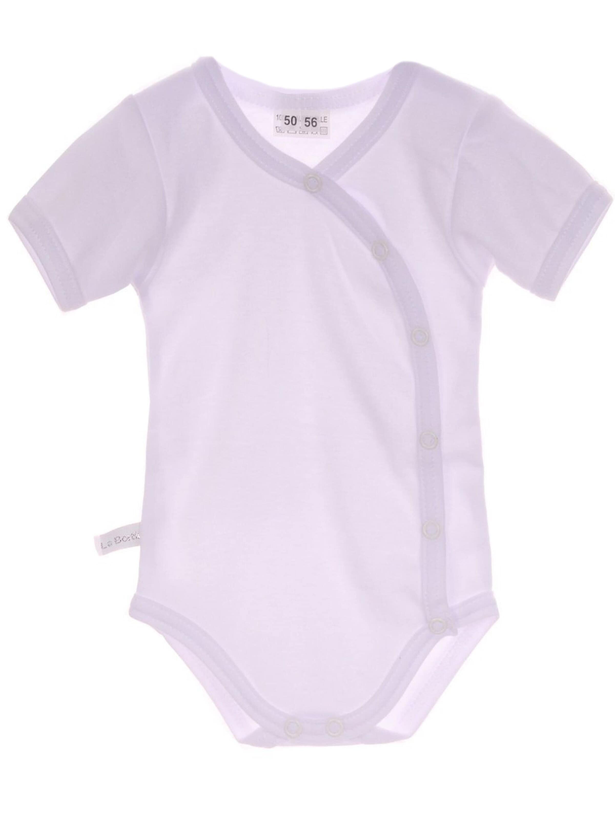 La Bortini Romper/Bodysuit in White: front