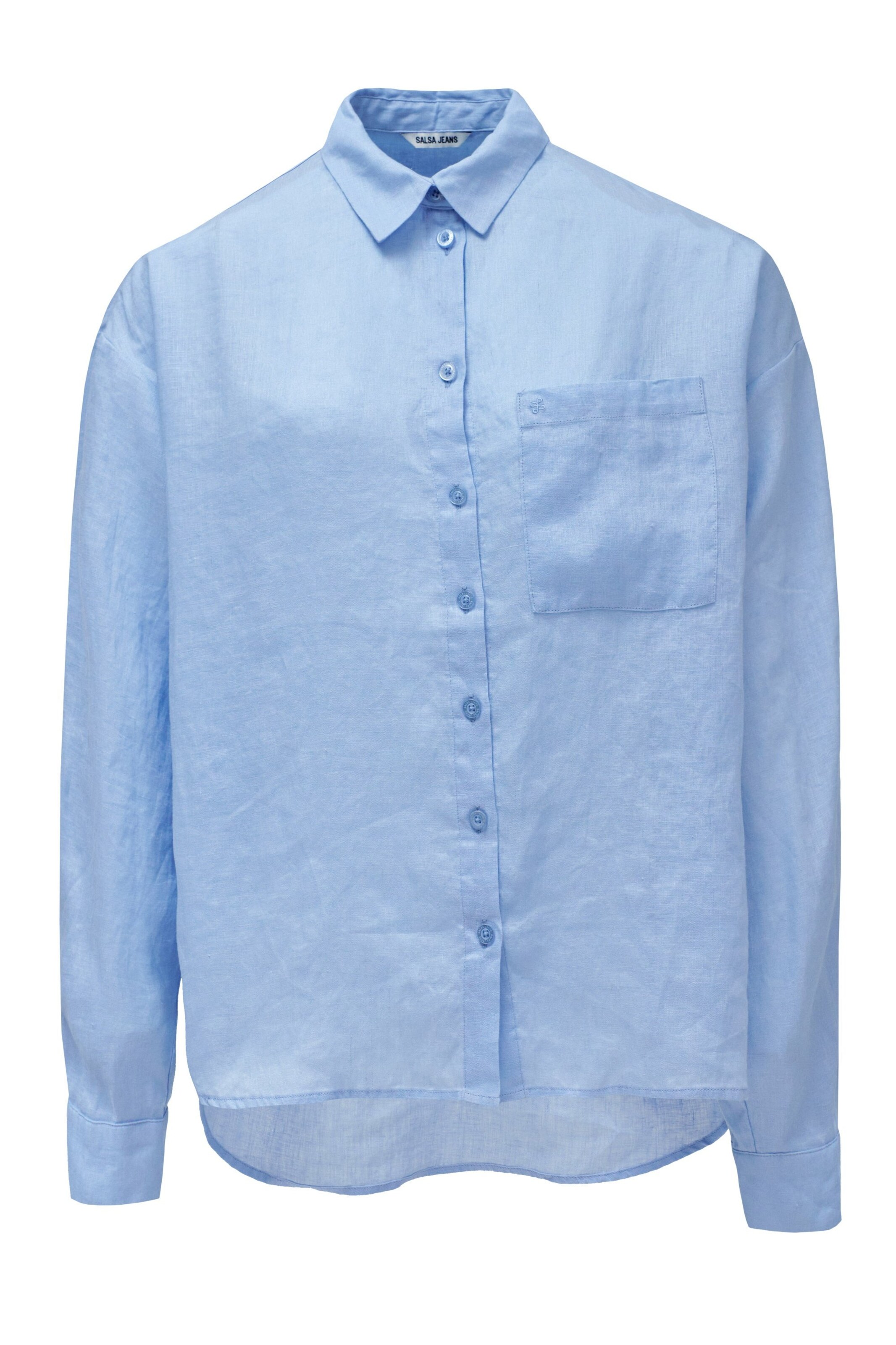 Salsa Jeans Blouse in Blauw: voorkant