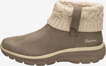Boots 'Enkellaarsjes Plat' SKECHERS en gris : devant