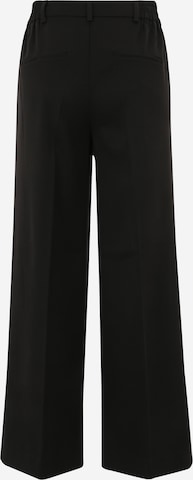 Wide leg Pantaloni cu dungă 'CAMIL' de la Pieces Petite pe negru