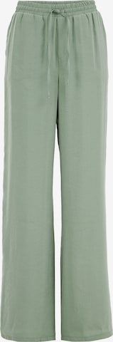 WE Fashion Wide leg Broek in Groen: voorkant