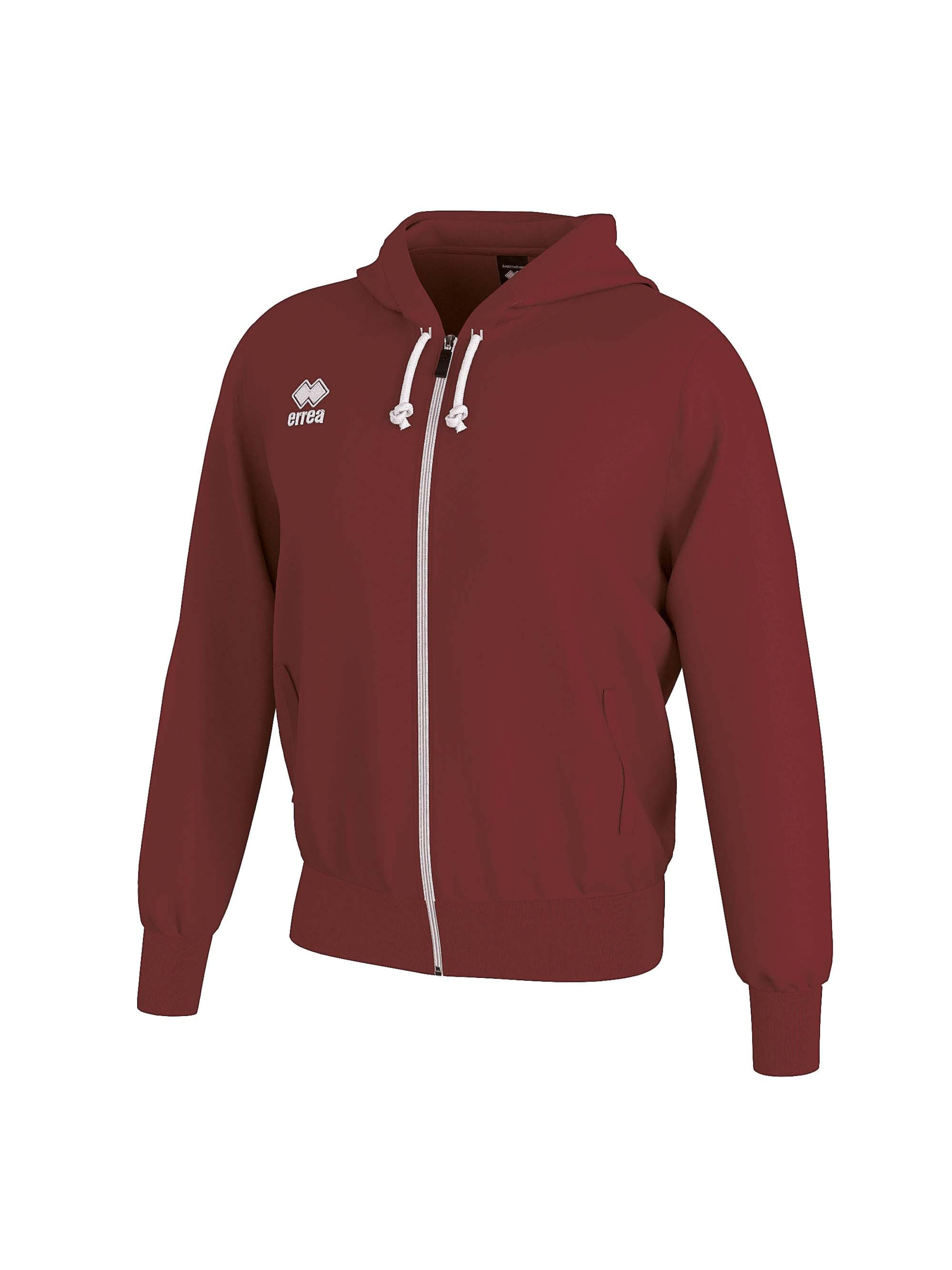 Errea Sports sweat jacket 'JACOB' in Red: front