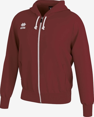 Errea Sports sweat jacket 'JACOB' in Red: front