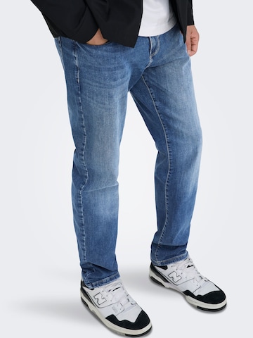 Only & Sons - regular Vaquero en azul