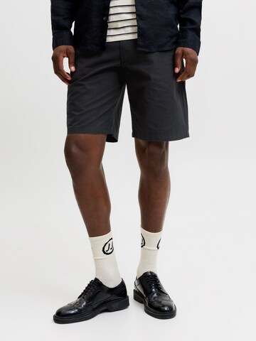 JACK & JONES Loose fit Pants 'JPSTKARL' in Black: front