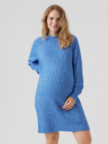 MAMALICIOUS Knit dress 'Nancy' in Blue: front