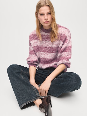 MANGO Oversize pulóver 'Sunyside' - rózsaszín