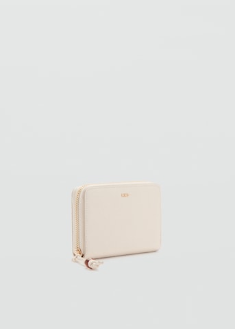 MANGO Plånbok 'Casilda' i beige: framsida
