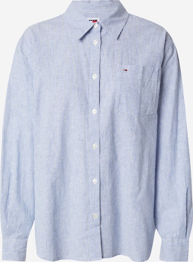 Tommy Jeans Блуза в светлосиньо / бяло, Преглед на продукта
