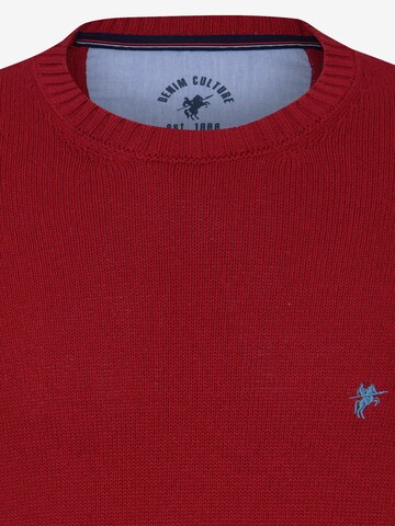 DENIM CULTURE Sweater 'Brian' in Red