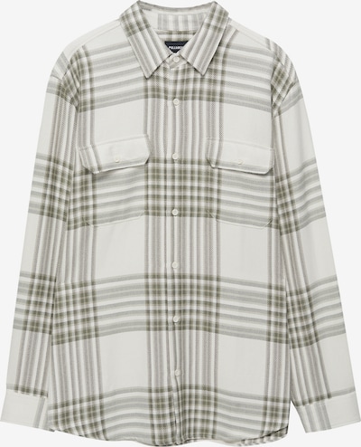 Pull&Bear Button Up Shirt in Smoke grey / White, Item view