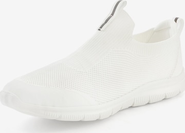 JOHN DEVIN Slip On in Weiß: Vorderseite
