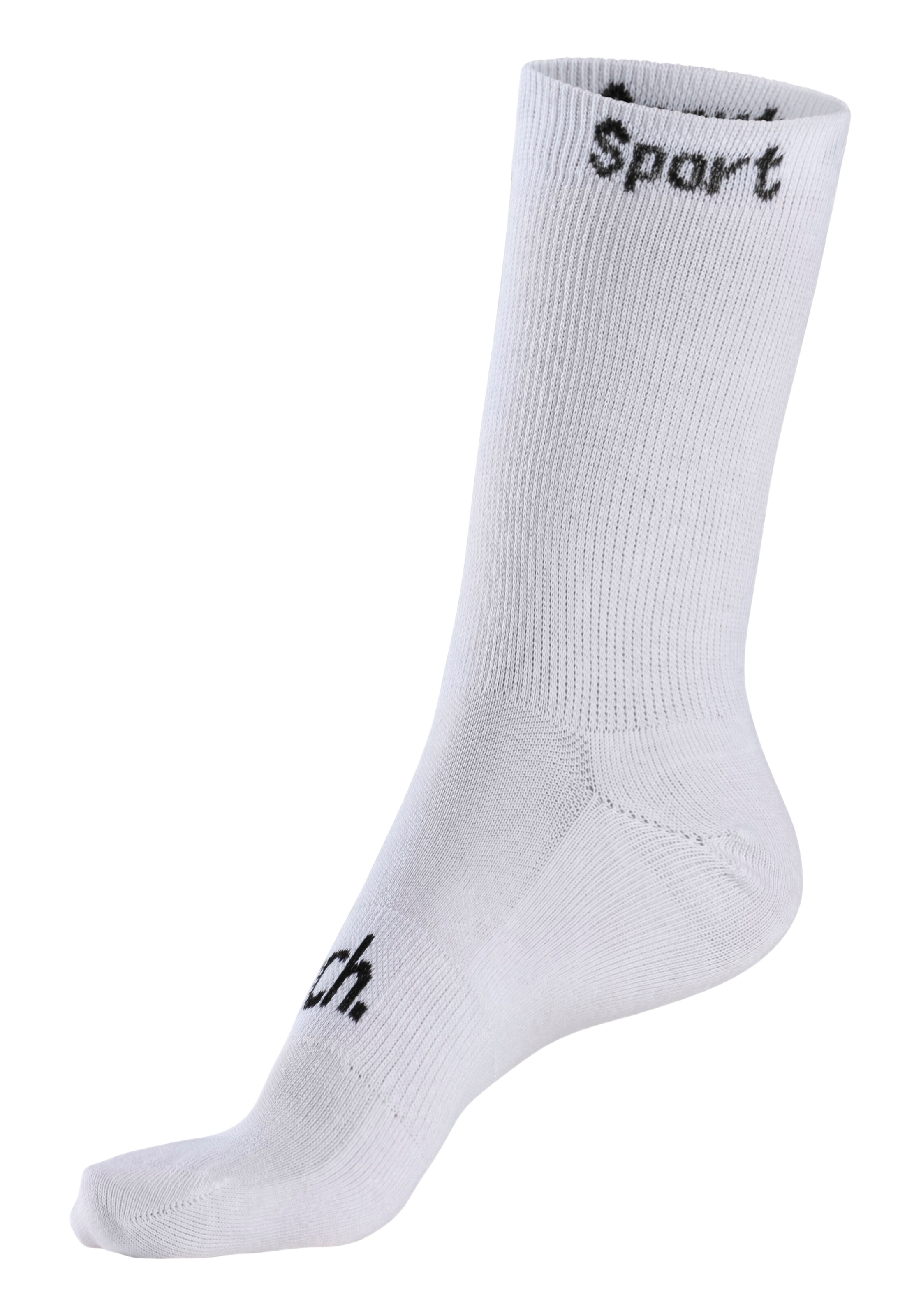 BENCH Athletic Socks in White