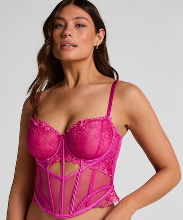 Hunkemöller Corsage 'Peonie' in Pink: front