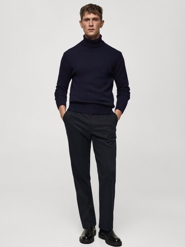 MANGO MAN Sweter 'Lotust' w kolorze niebieski