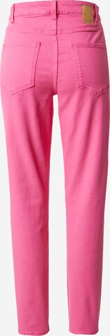 PIECES Tapered Jeans 'KESIA' in Pink