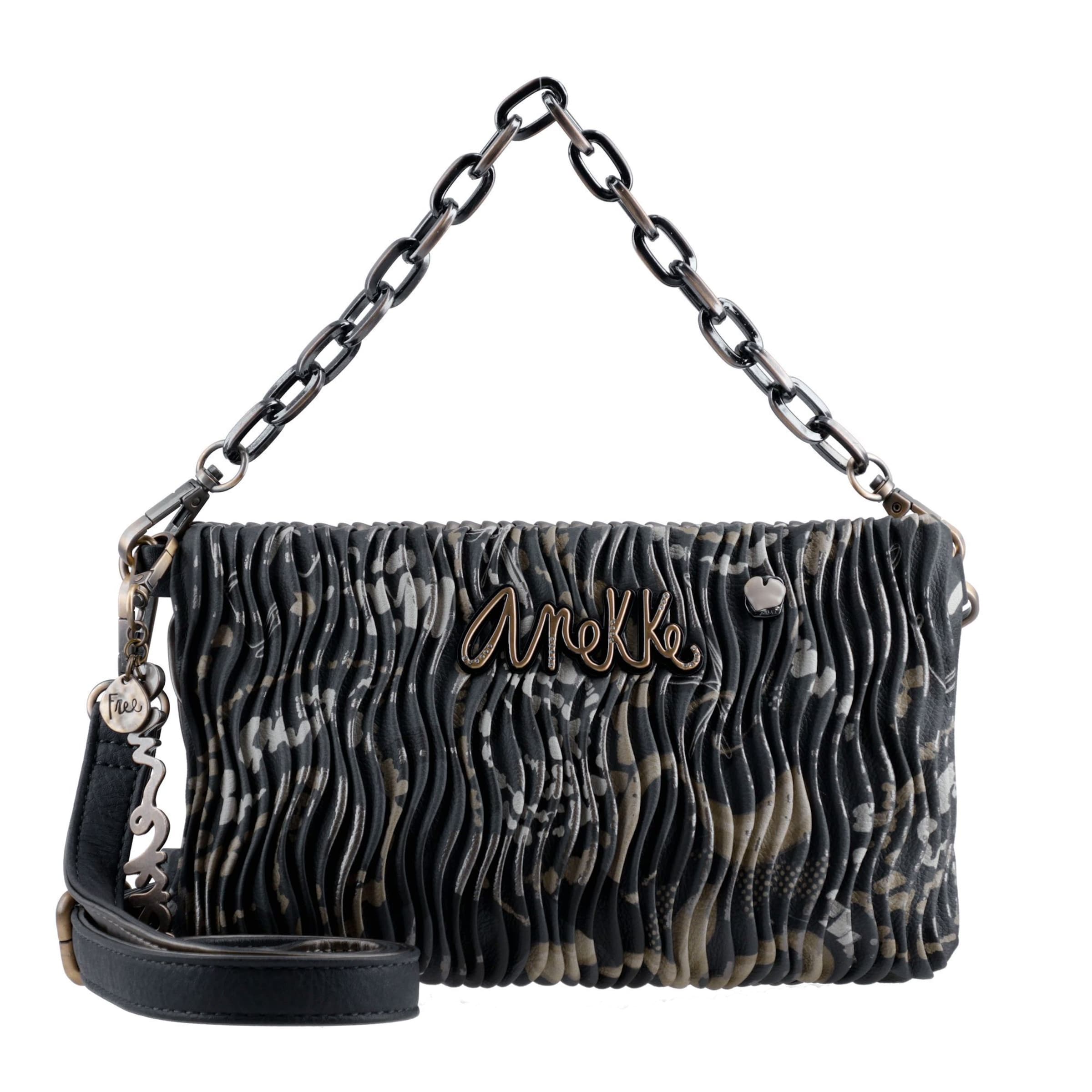 Anekke Schultertasche in Schwarz: Vorderseite